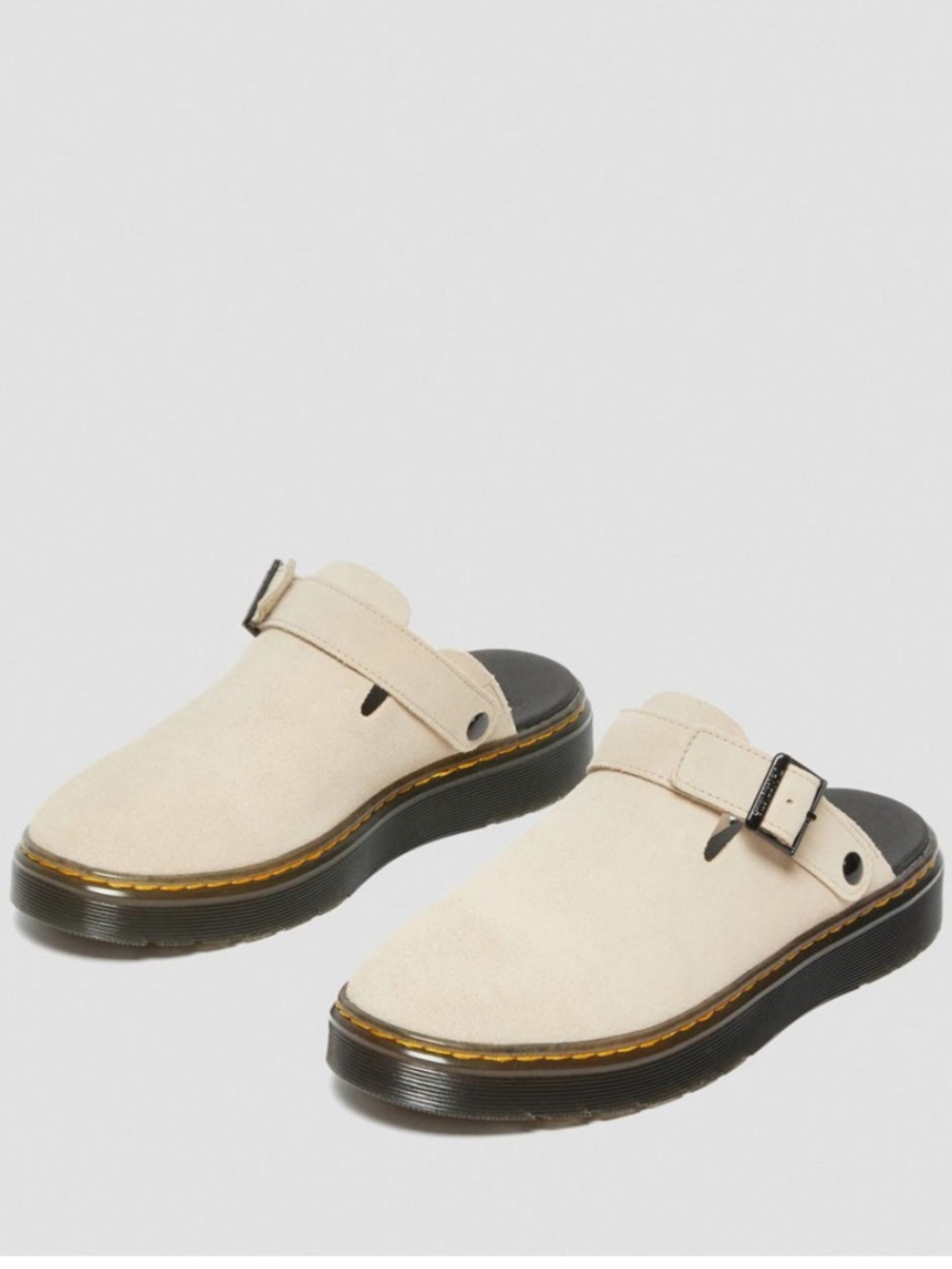 Dr. Martens Unisex Carlson Mule Sand Suede Slingback Clog Strap, M8 W9